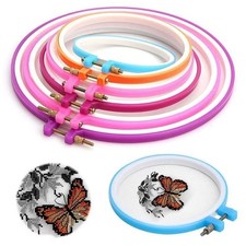 Set cerchi punto croce ricamo