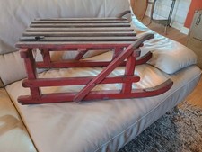 Slitta In Legno Castagno
