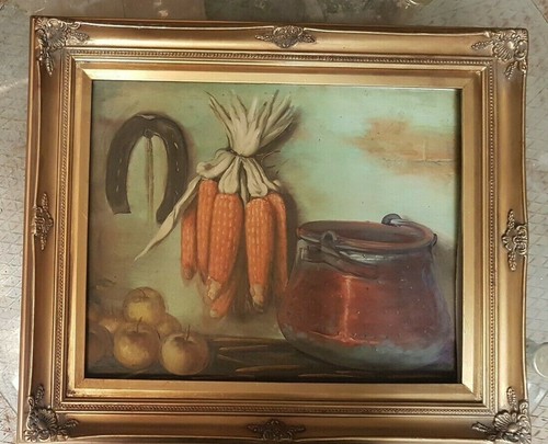 Quadro dipinto mano olio su - a,