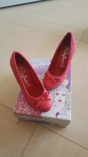 Scarpe tacchi decoltè rosse da sera Usate n.39