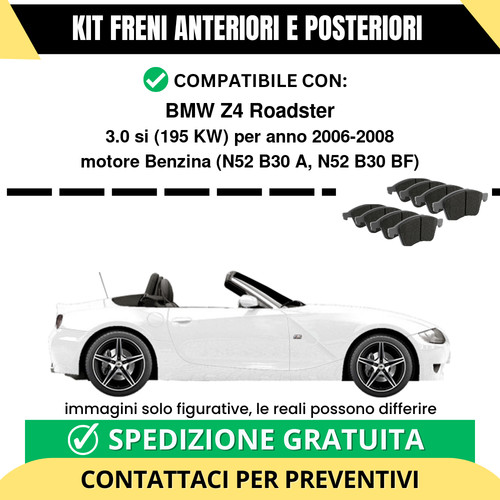 Pastiglie freno ant post - freno, +