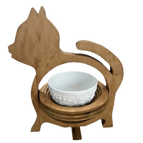 Cesto gatto pieghevole - gatto, ciotola