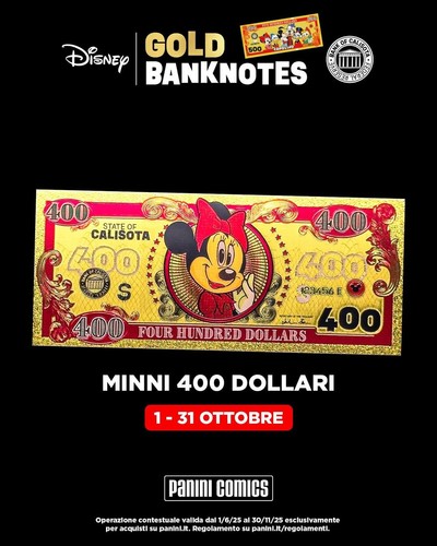 Minni gold banknote panini - -,
