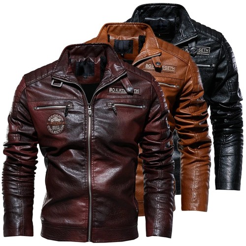 Giacca cappotto uomo pelle