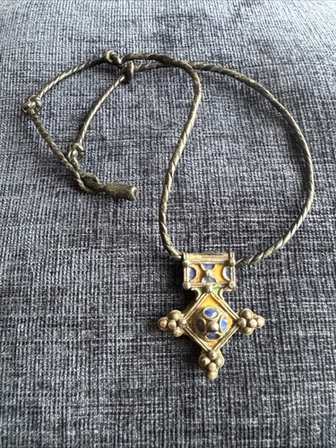 Antico amuleto pendente croce - antico,