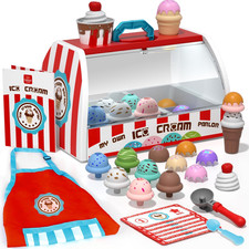 Gelateria Giocattolo, Set Cucina per Bambini, Giochi Di Ruolo Regalo 3 Anni (Ros