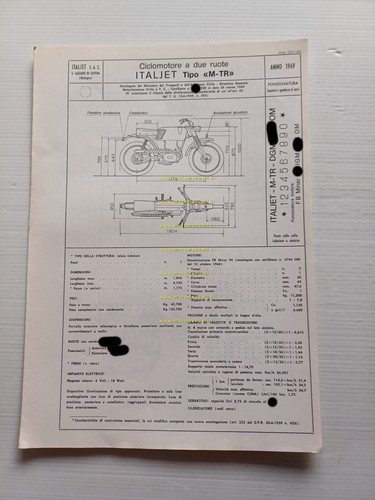 Italjet mustang trial 1969 - italjet,