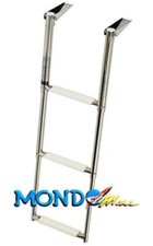 SCALETTA INOX PER PLANCETTA RETRAIBILE TELESCOPICA 3 GRADINI LARGH.30cm