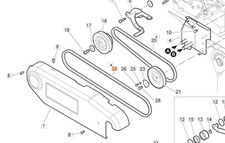 Cinghia rotore lunga per