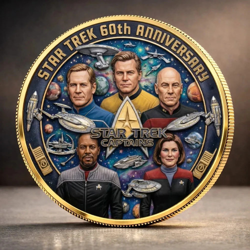 Moneta commemorativa star trek - star,