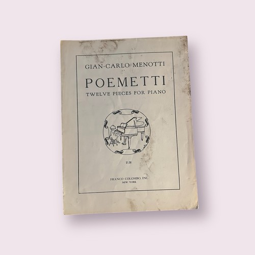 Gian carlo menotti poemetti - menotti,