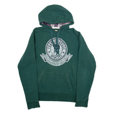 FRANKIE GARAGE Felpa con cappuccio donna verde M