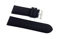 Cinturino orologio in silicone nero 30mm gomma compatibile breitling caucciù 628