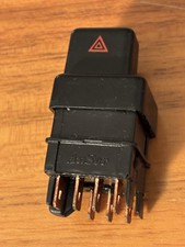 INTERRUTTORE COMANDO LUCI EMERGENZA 7 PIN PER FIAT UNO NERO