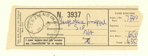 Ricevuta raccomandata - ricevuta,