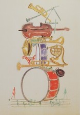 ROBERTO BARNI: Litografia Firmata, Bon a Tirer, 70x50; Perfetta. STUPENDA!!!