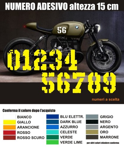 Numero adesivo personalizzato