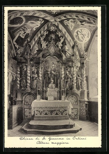 Cartolina ortisei chiesa - cartolina,