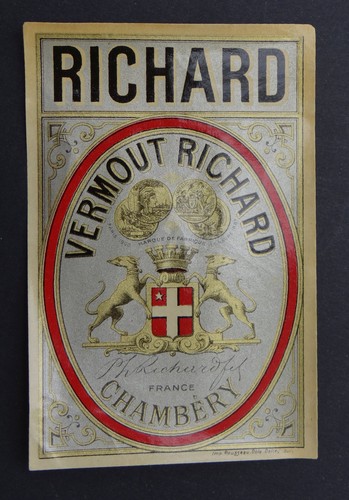 Ancienne étiquette vermouth - étiquette,