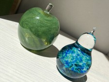 Set fermacarte in vetro pera