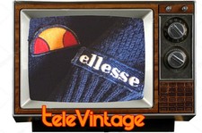 Maglione scollo V lana Ellesse anni 80 vintage raro sweater wool taglia 48