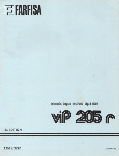 Farfisa vip205 service - r,
