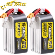 2X Tattu R-Line versione 5.0 850mAh 22.2V 150C 6S batteria lipo XT30U-F per FPV US