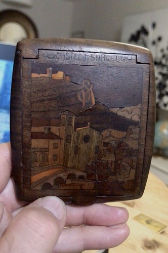 Portasigaretta legno finemente - portasigaretta,