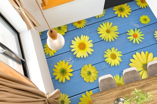 Tavola fiori q10111 - tavola, 3d