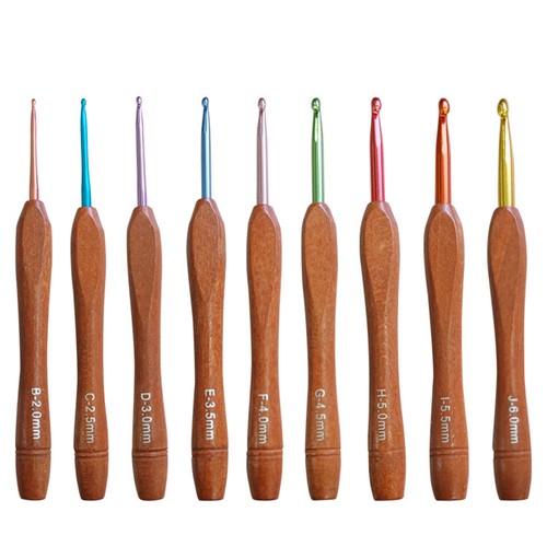 Set uncinetti legno 9 - di,