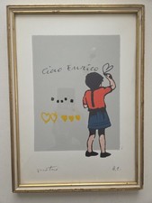 Litografia Di Enotrio Pugliese Firmata