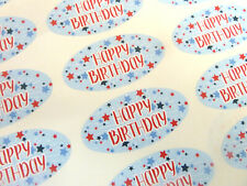 Colorato Happy Birthday Saluti Adesivi, Etichette per Carte & Regali HBW-5125-5