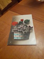 CARTOLINA VINTAGE VASO DI