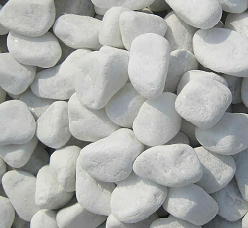 Ciottoli marmo bianco - bianco, carrara