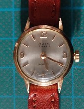 AVIA Orologio Da Donna  Incabloc 17 Rubini Vintage Funzionante NO Scatola