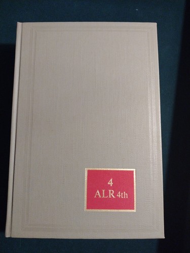 American law reports vol - law, 4