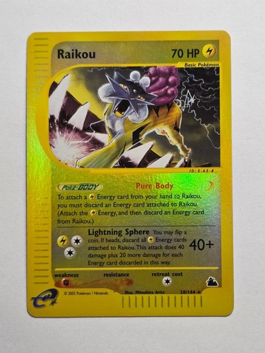 Raikou 144 skyridge - skyridge, reverse