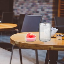 1 set di candele a forma di cuore stampo acrilico set di profumati creativo