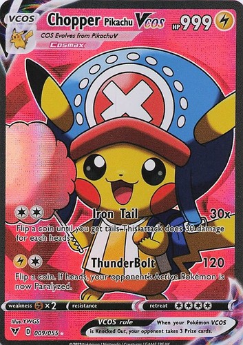 Carta pokemon chopper - pokemon, pikachu