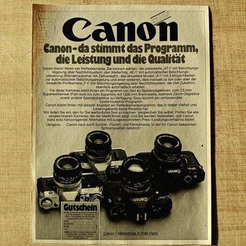 Canon 1 reflex 1978 - f-1,