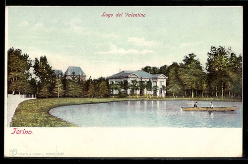 Torino lago del - valentino, con