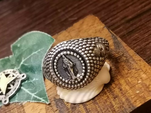 Anello argento 925 puntinato - anello,