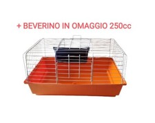 Gabbia Conigli Con Porta Fieno + Beverino Gabbia Conigli Plastica 