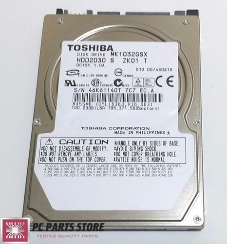 Toshiba 100 mk1032gsx - toshiba, 2,5"