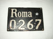 Roma 0267 -Targa Vaticana italiana cifra super bassa 1932 - Corpo Diplomatico