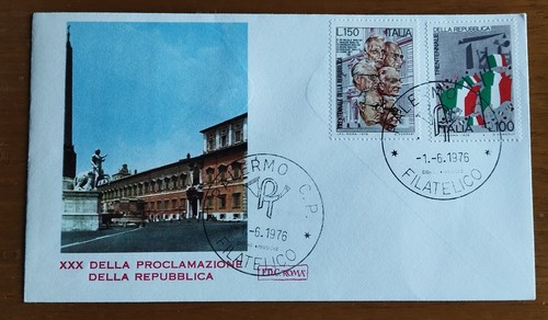 Fdc repubblica 1976 - repubblica,