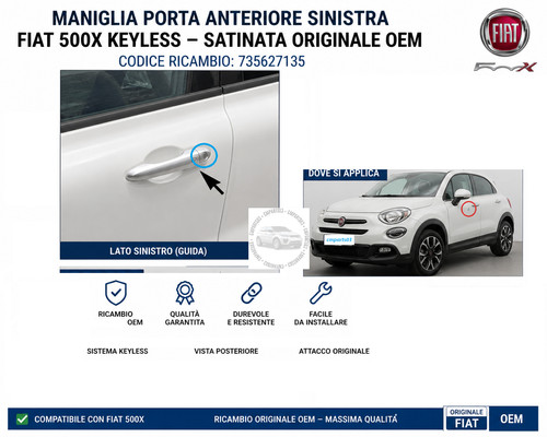 Maniglia porta fiat 500x - “maniglia,