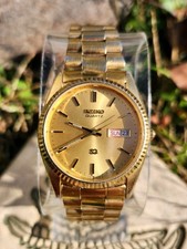 Orologio Uomo Vintage Seiko SQ Quartz 5Y23-8A61 Day/Date President Tono Oro 35mm BELLO