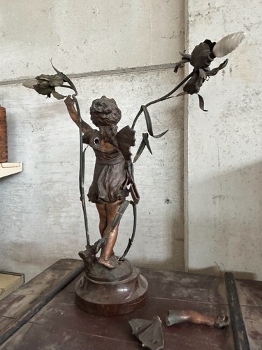 Lampada antica lega - lampada, bronzo