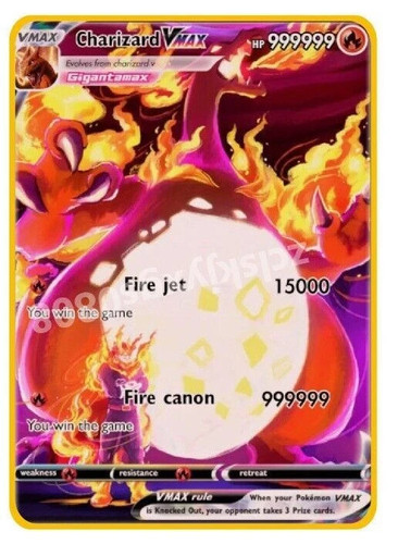 Carta charizard vmax - charizard, 999999